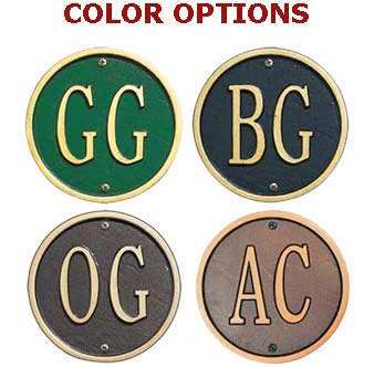 Personalized Garden Plaque Color Options